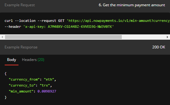 Example request image