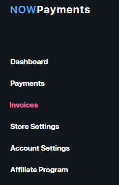 Go to the Invoices section in your dashboard